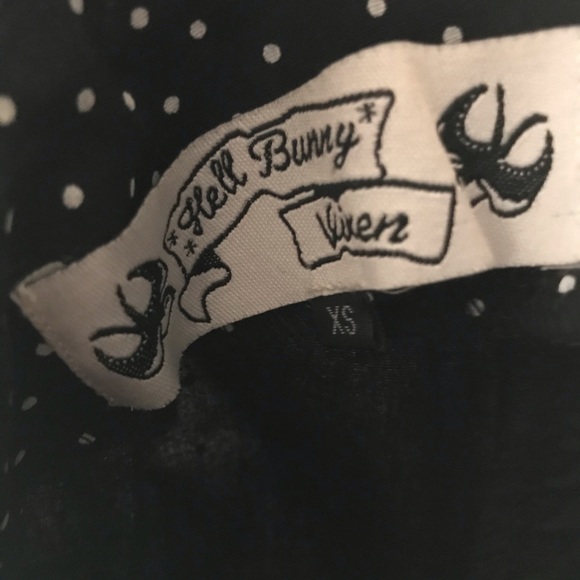 LRETRO POLKA DOT 50s PINUP dress with red size xs - Picture 6 of 6